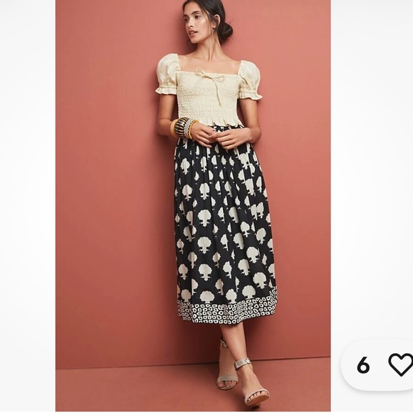 Anthropologie Emblematic Midi Skirt by Payal Jain Size 8 NWT - Picture 9 of 9